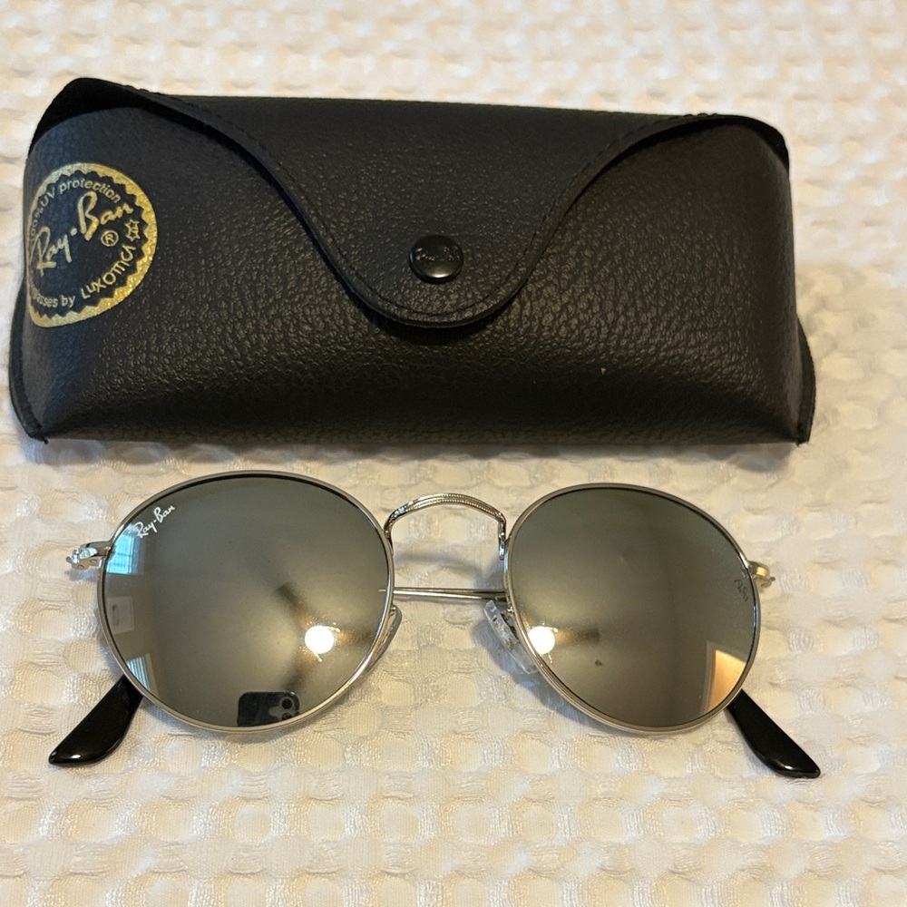 Ray-Ban Black and Silver Sunglasses